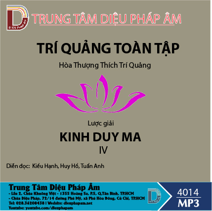 Trí Quảng Toàn Tập - Lược Giải Kinh Duy Ma (Quyển 4)